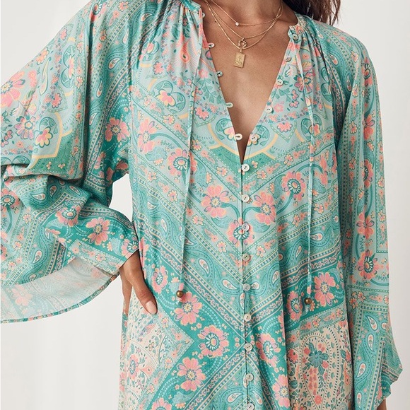 Spell Farrah Half Moon Gown BNWT - Picture 2 of 5